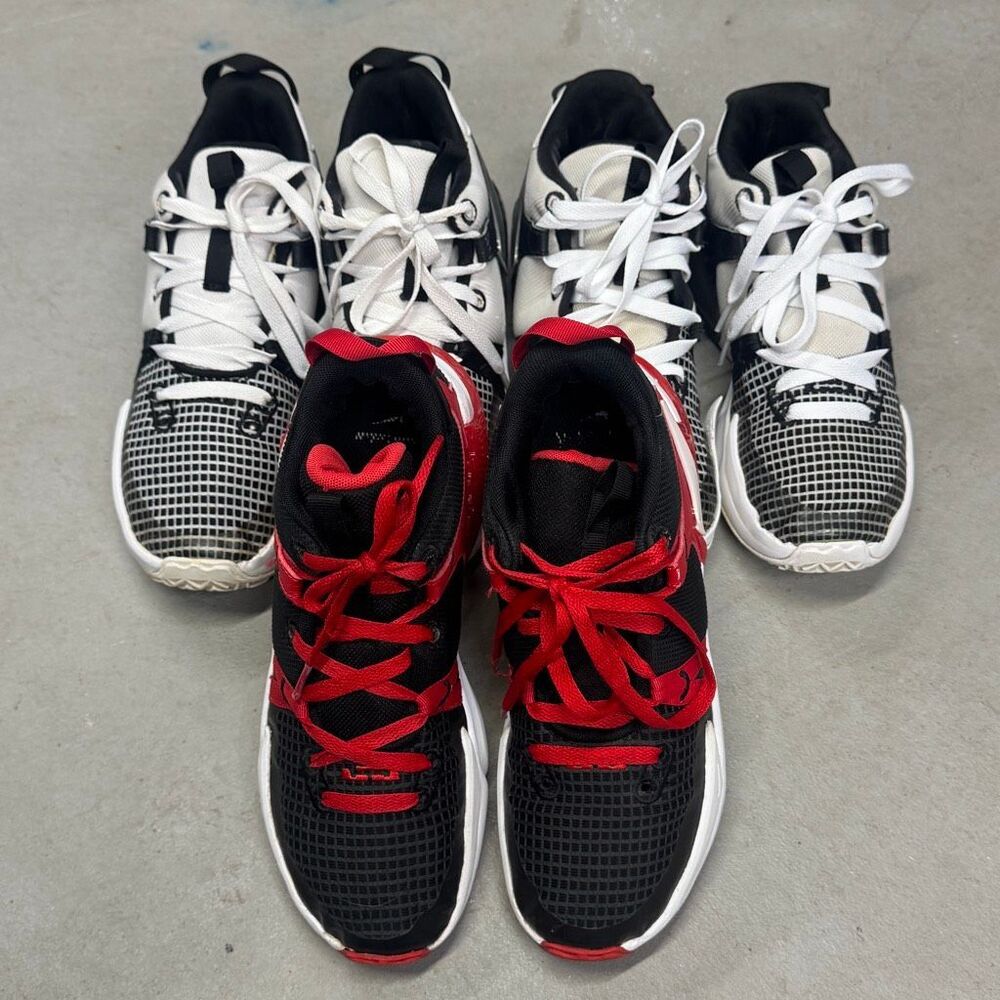 Nike Youth Lot of 3 LeBron Witness 7 GS Basketball Sneakers DQ8650-100 6.5 & 7 - Picture 2 of 16